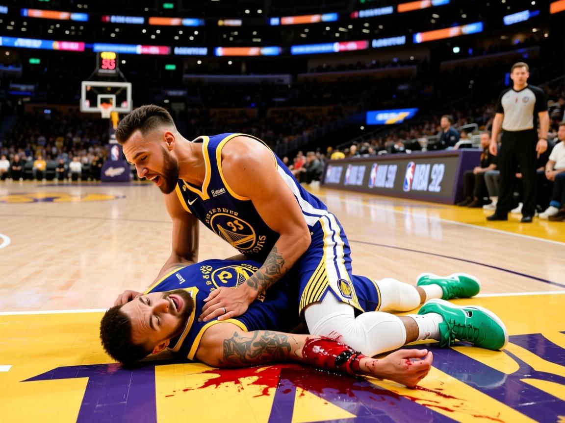 格林受伤离场，勇士惨败湖人  第2张